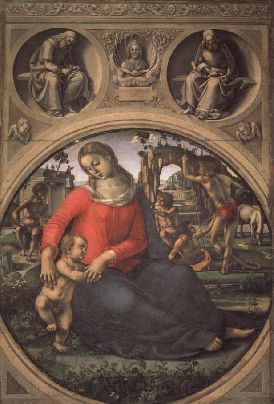 Luca Signorelli Madonna and Child with Prophets